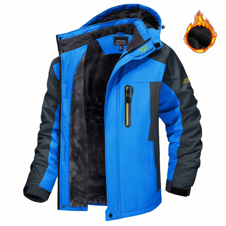 Herren-Parka mit Kapuze und Plüschfutter