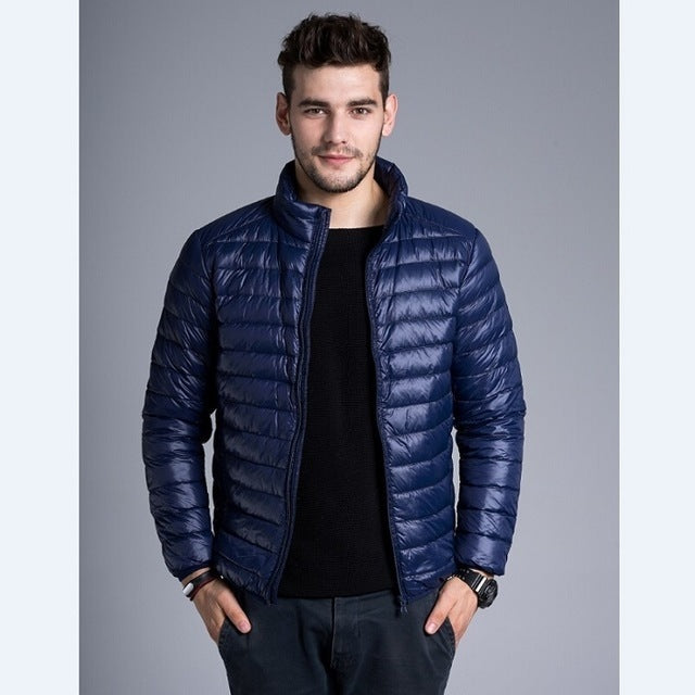 Leichte Herren Steppjacke mit Stehkragen