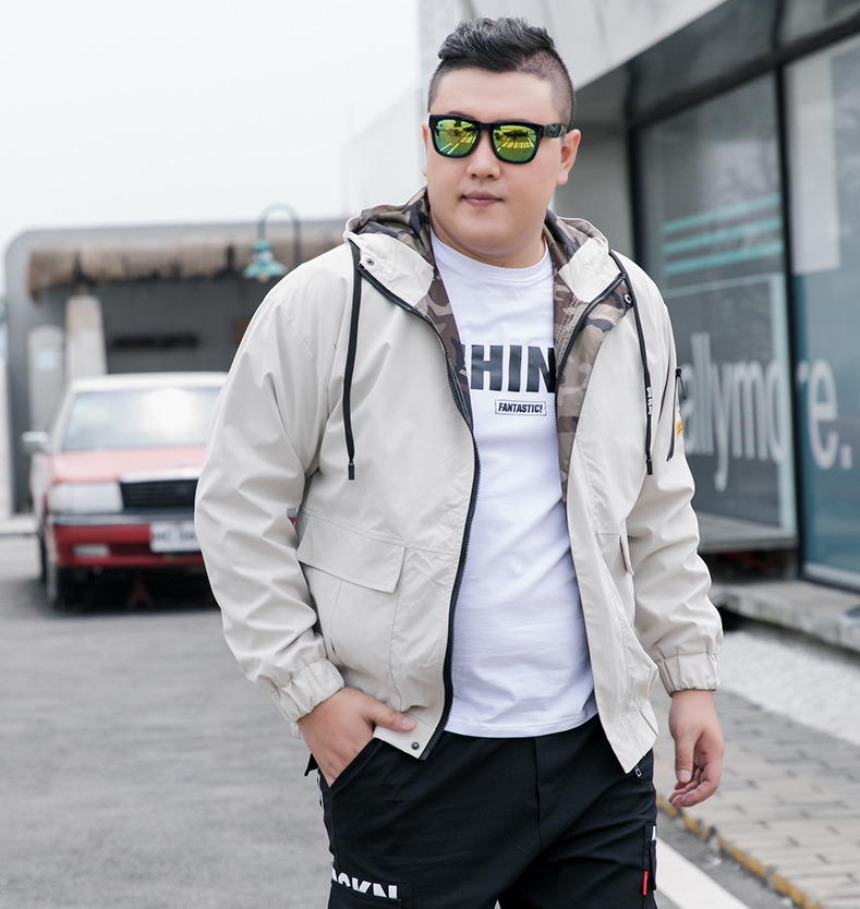 Herren Kapuzenjacke mit Plüschfutter in Gelb