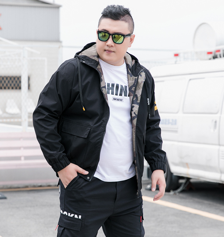 Herren Kapuzenjacke mit Plüschfutter in Gelb
