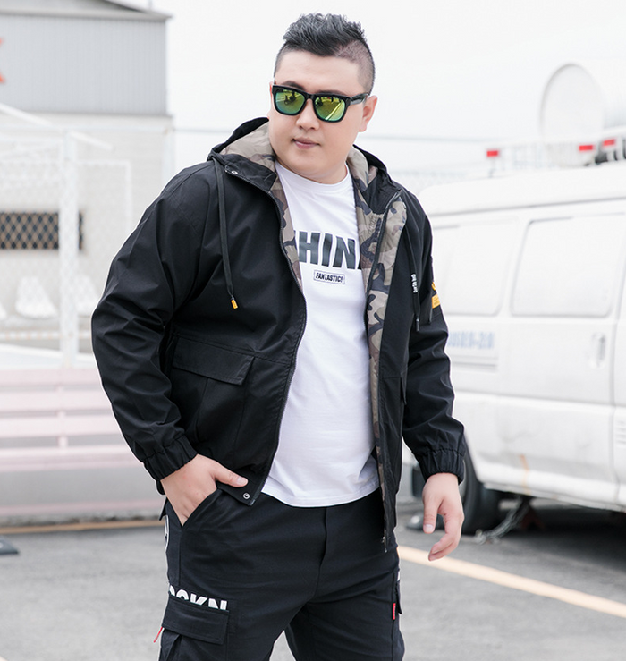 Gian | Gefütterte Kapuzenjacke Herren in Grössen bis 9XL