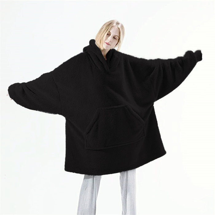 Anna | Hoodie-Decke zum Anziehen mit grosser Bauchtasche