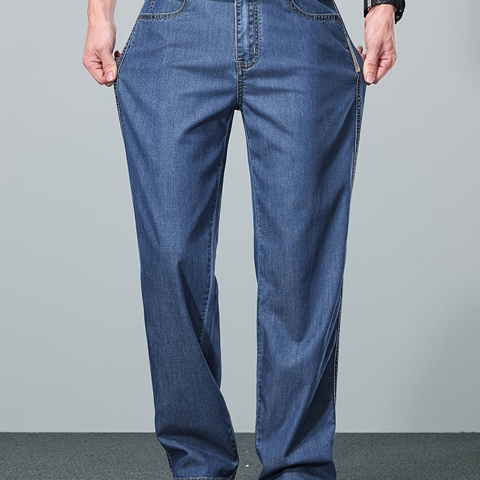 Herren Relaxed Straight-Leg Jeans mit Klassischem Schnitt