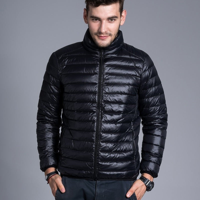Leichte Herren Steppjacke mit Stehkragen