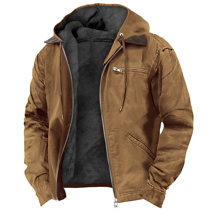 Elias | Fleecejacke mit Kapuze, Reissverschluss und drei Taschen