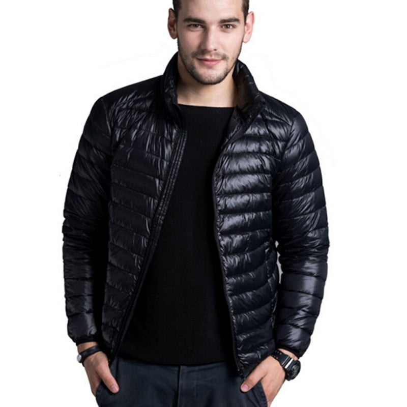 Leichte Herren Steppjacke mit Stehkragen