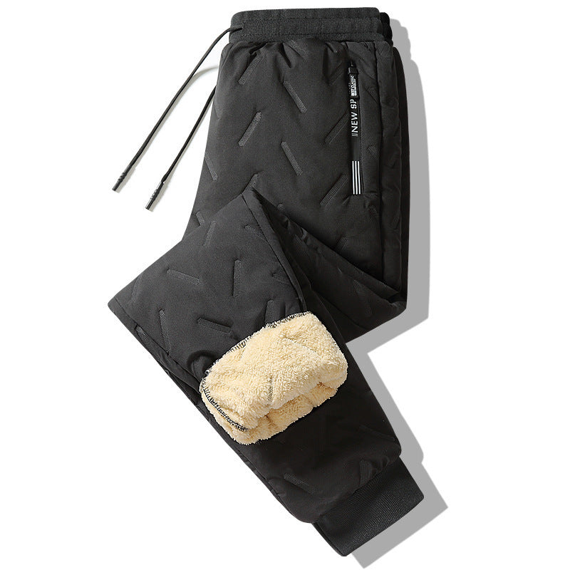 Gefütterte Herren Thermohose in Schwarz