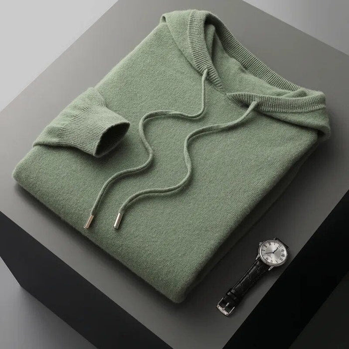 Herren Kapuzenpullover mit Tunnelzug und Regular Fit