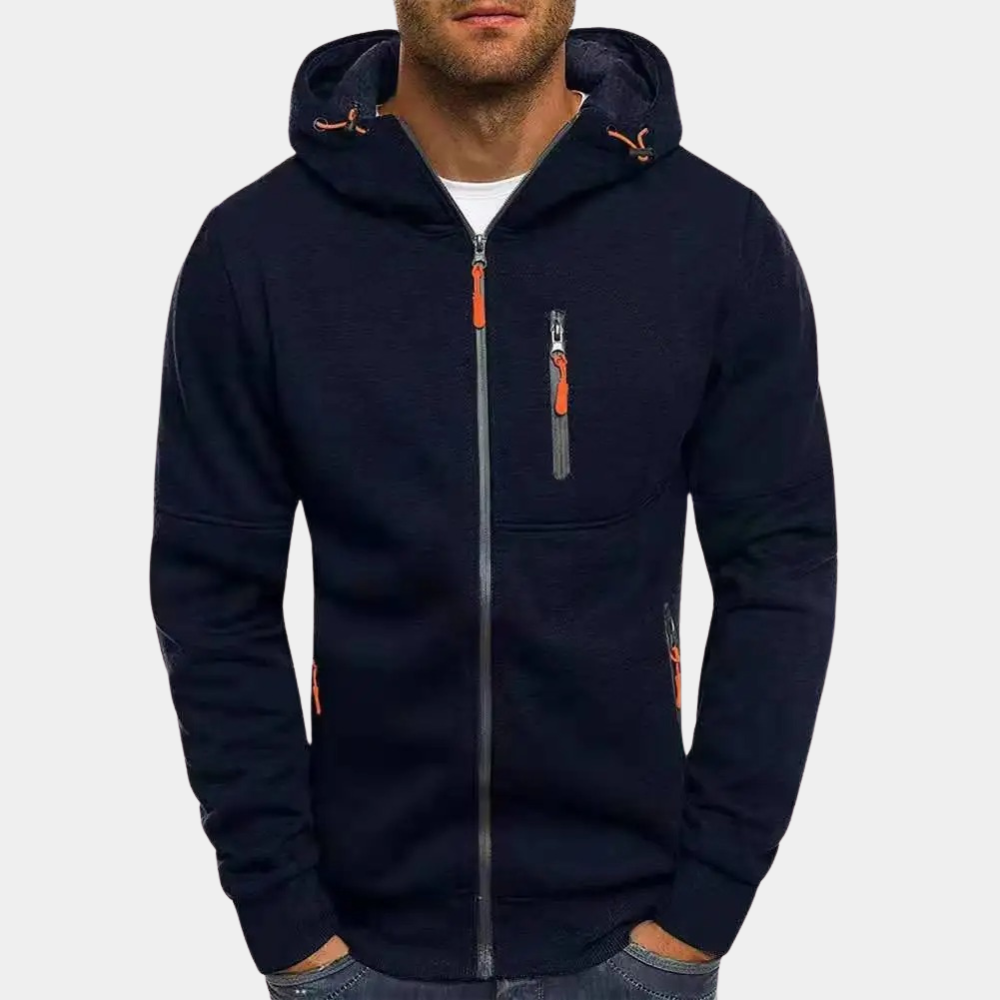 Karl | Lässiger Herren-Hoodie mit Reißverschluss
