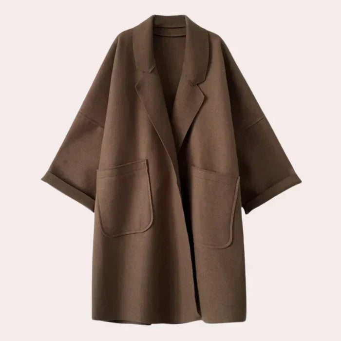 Damen Trenchcoat mit Weiter Passform und Reverskragen