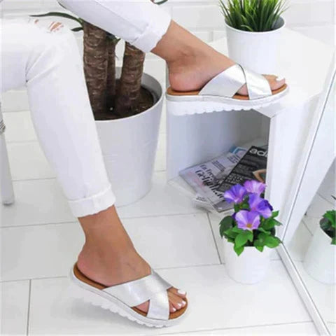 Christa | Damen Sommer Orthopädische Stil Sandalen