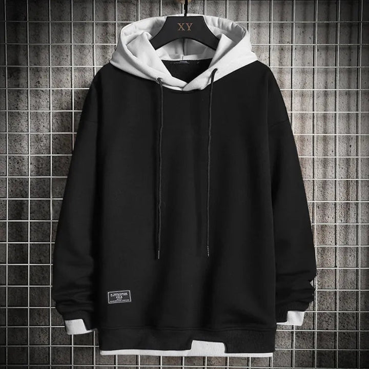 Jens | Herren Zwei-Ton Freizeit Pullover Hoodie