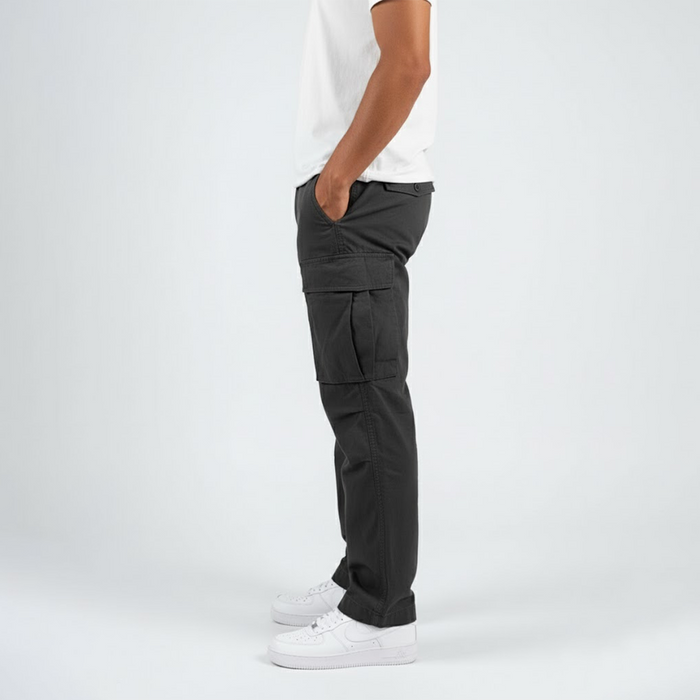 Herren Relaxed Fit Cargohose mit Seitentaschen