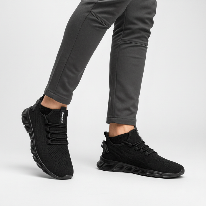 Herren Sneaker mit Strickmuster und Dämpfungssohle