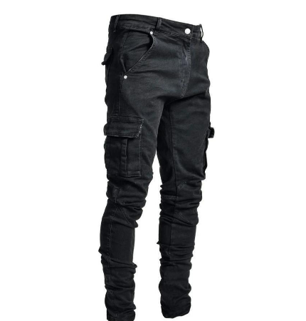 Dominic | Herren Trendige Cargohose mit schmal zulaufender Passform