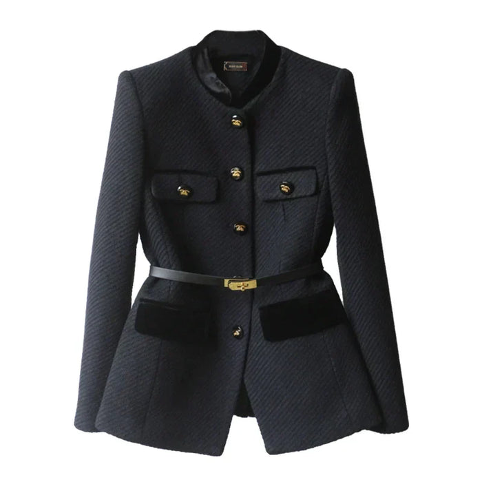 Damen Blazer mit Stehkragen und Knopfverschluss