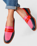 Melanie | Damen Klassische Modische Loafers mit Rundkappe