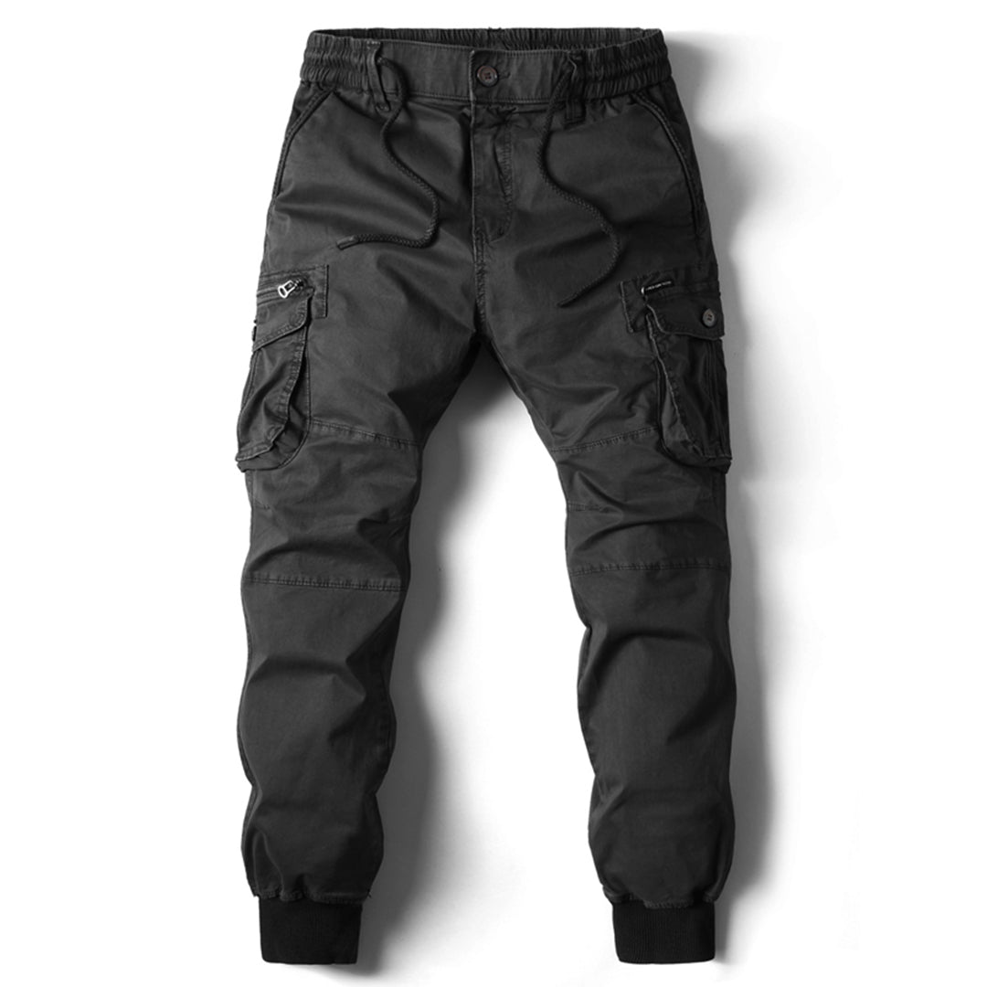 David | Herren Modische Cargohose mit schmal zulaufender Passform