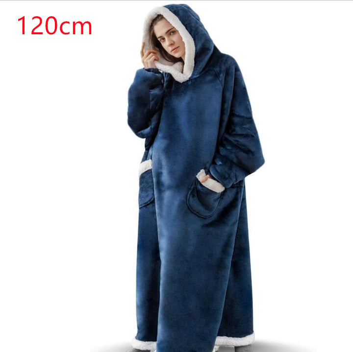 Übergrosse Hoodie-Decke mit Sherpa-Kapuze