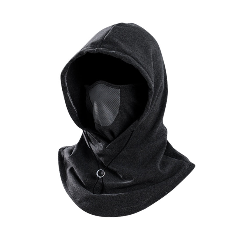 Fleece-Sturmhaube mit Kapuze und Mesh-Mundteil