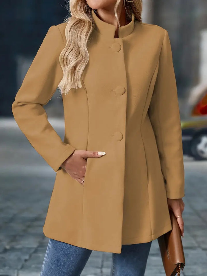 Sofia | Damen Winter Mantel mit Knöpfen