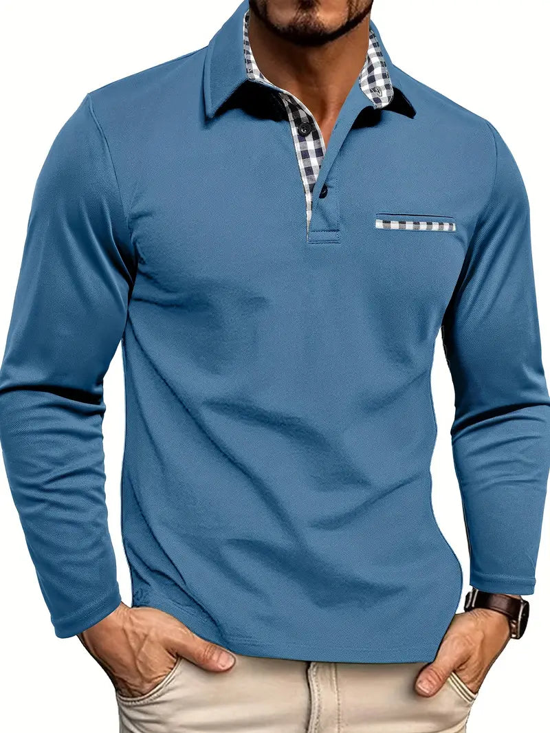 Chris | Herren Winter Langarm Polo-Shirt