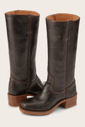Lena | Damen Kniehohe Stiefel Schlanke Passform Strukturierter Absatz