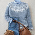 Johanna | Damen Nordischer Strick Sweater mit Relaxed Silhouette