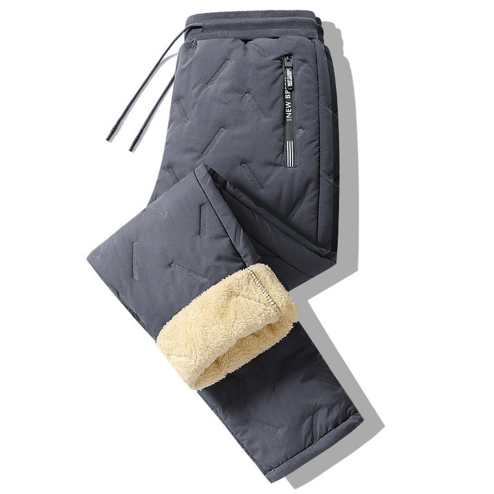 Gefütterte Herren Thermohose in Schwarz