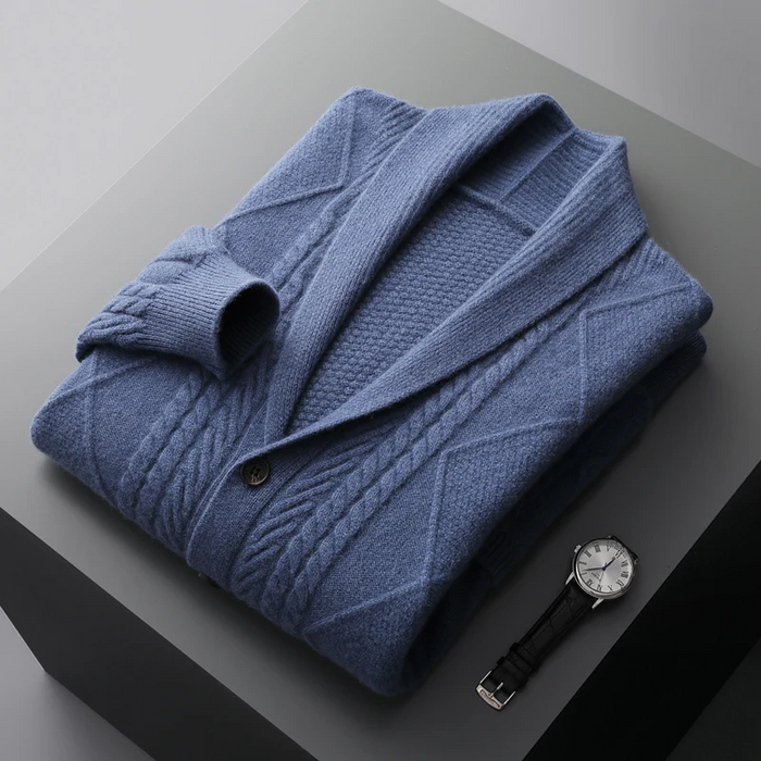 Herren Cardigan mit Knopfleiste für Büro und Freizeit