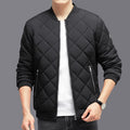 Herren Steppjacke mit Rautensteppung in Schwarz