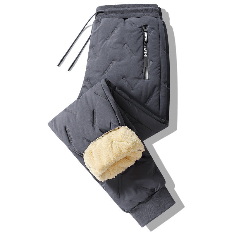Gefütterte Herren Thermohose in Schwarz