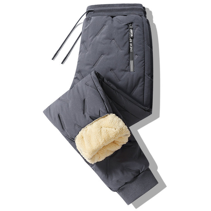 Gefütterte Herren Thermohose in Schwarz