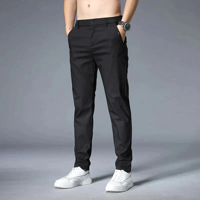 Herren Chino Jogger mit Geradem Bein und Fronttaschen