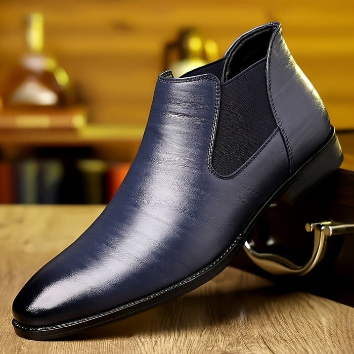 Herren Chelsea Boots mit Elastischem Einsatz Slip-On