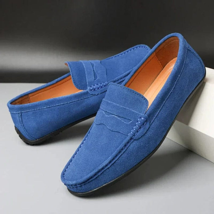 Herren Wildleder Loafer mit Penny-Detail für Casual