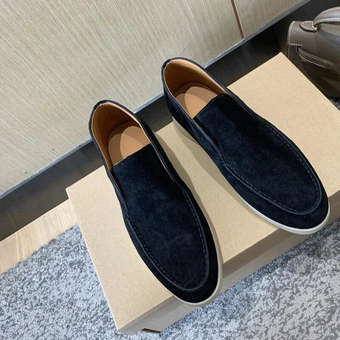 Herren Slip-On Loafer mit Naht-Detail und Laufsohle