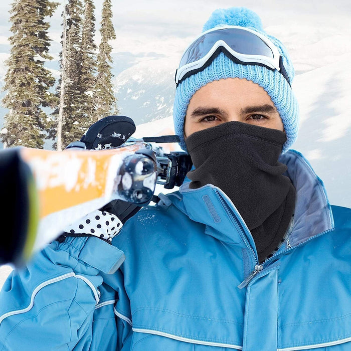 Fleece-Schlauchschal mit Kordelzug für Winter