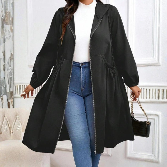 Vilde | Hooded Zip-Up Contemporary Coat